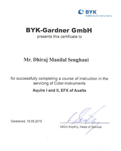 Certificates of achievements